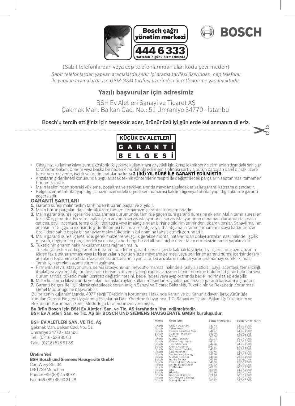 Bosch TKA8011 User Manual | Page 46 / 70