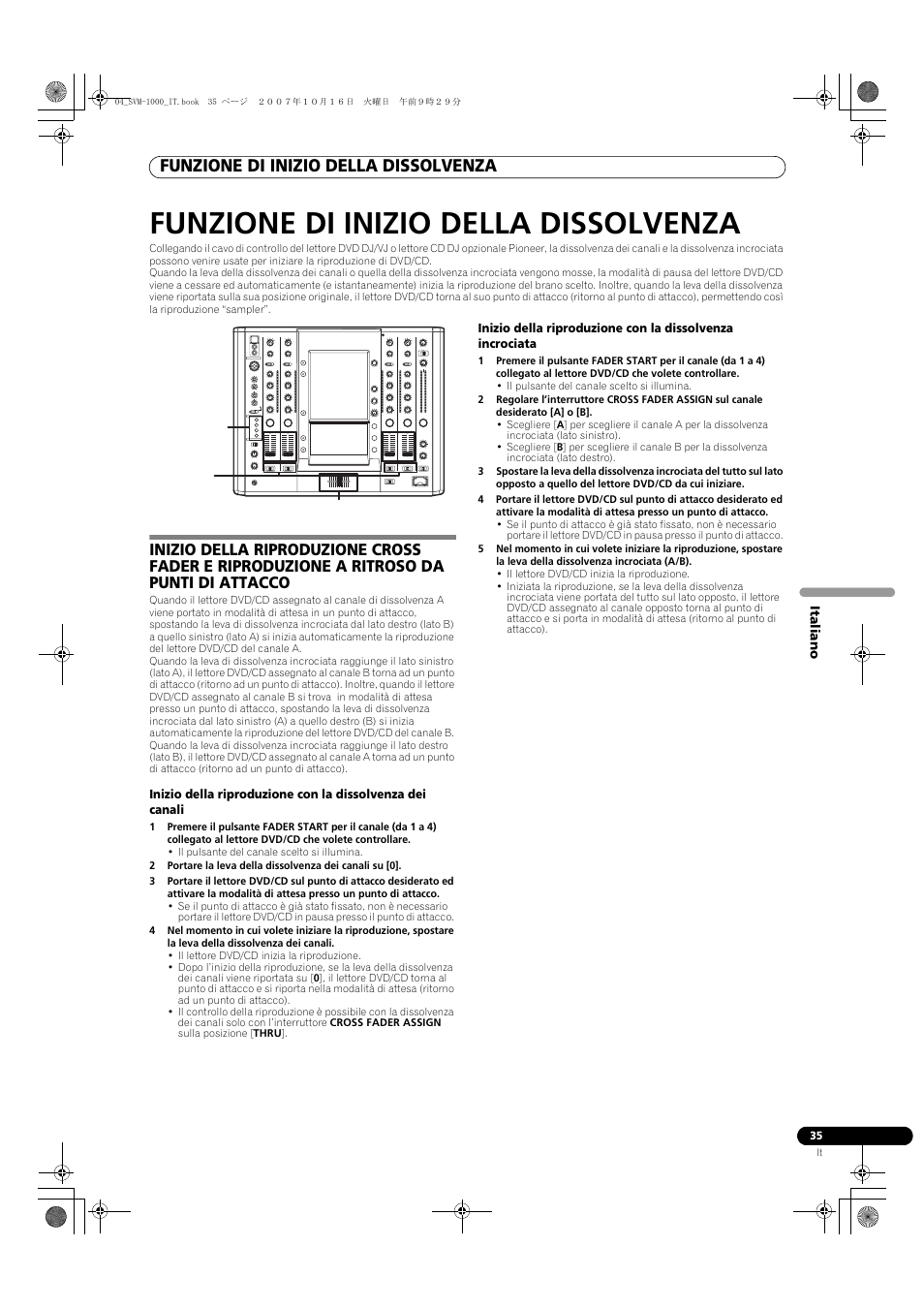 Funzione di inizio della dissolvenza | Pioneer SVM-1000 User Manual | Page 173 / 326