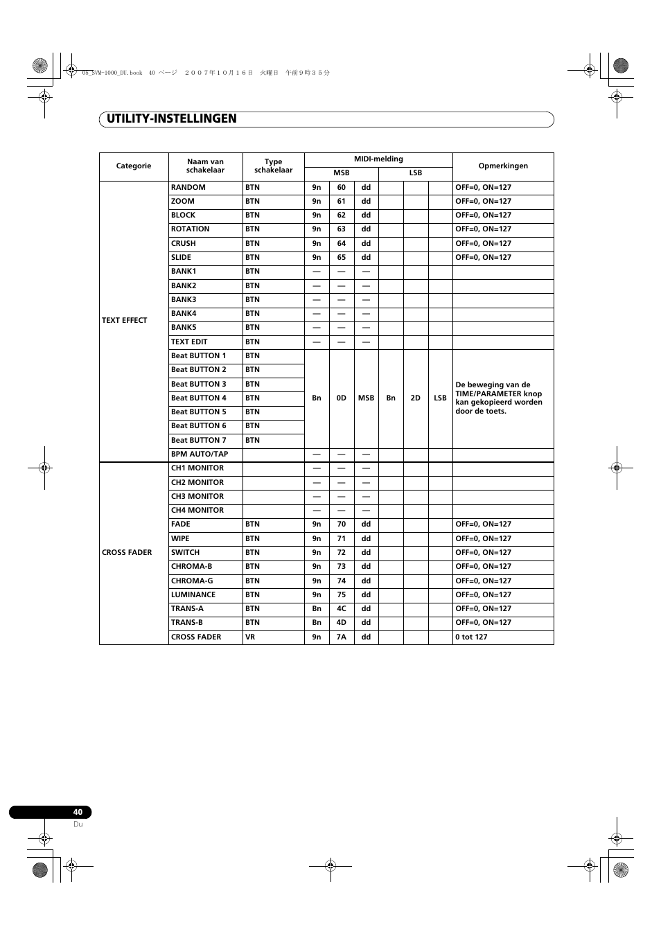 Utility-instellingen | Pioneer SVM-1000 User Manual | Page 224 / 326