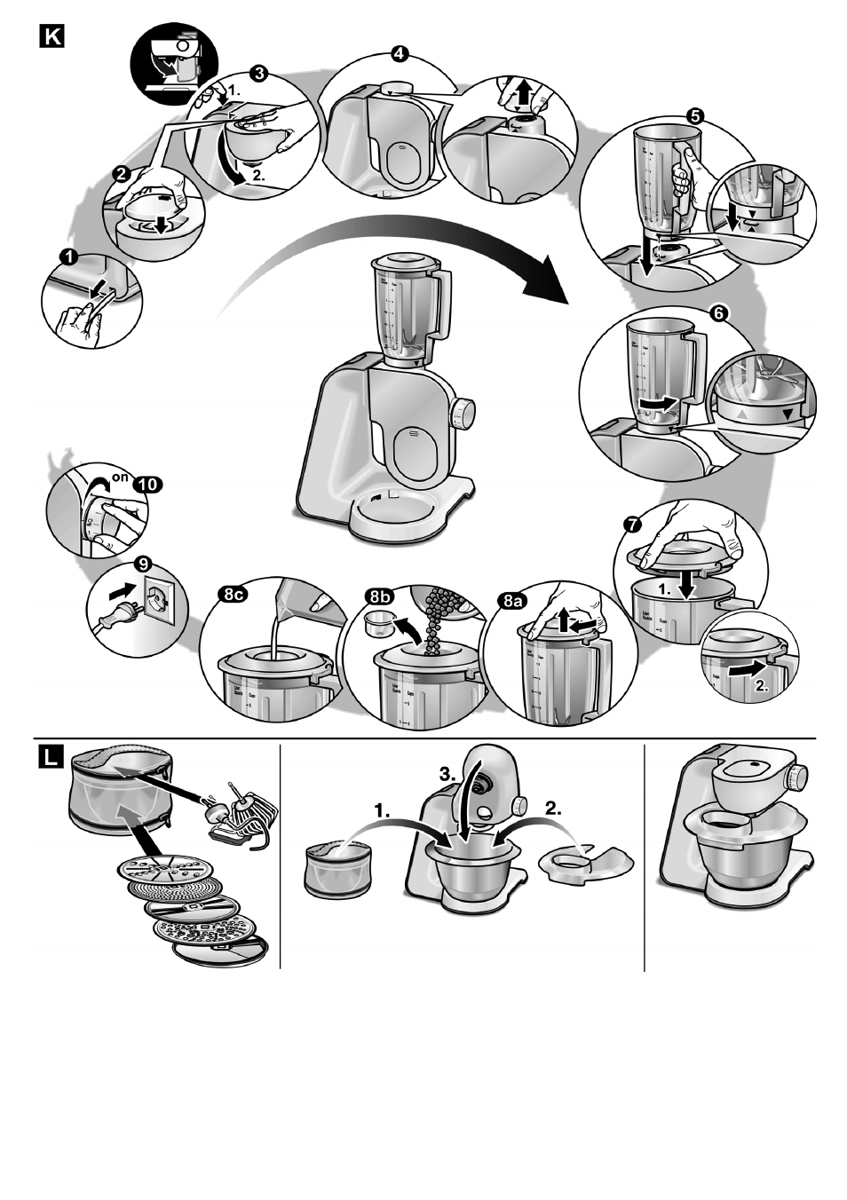 Bosch MUM57810 KITCHEN MACHINE INOX 900W HOME PRO Home Professional User Manual | Page 207 / 208