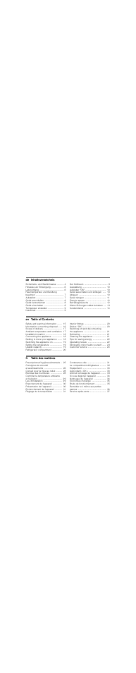 Bosch KIR18V20FF Réfrigérateur intégrable Confort Fixation de porte par glissières User Manual | Page 2 / 63