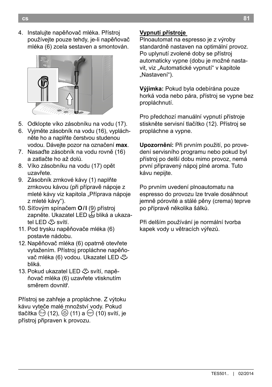 Bosch TES50129RW VeroCafe Machine à café Expresso automatique Noir User Manual | Page 85 / 122