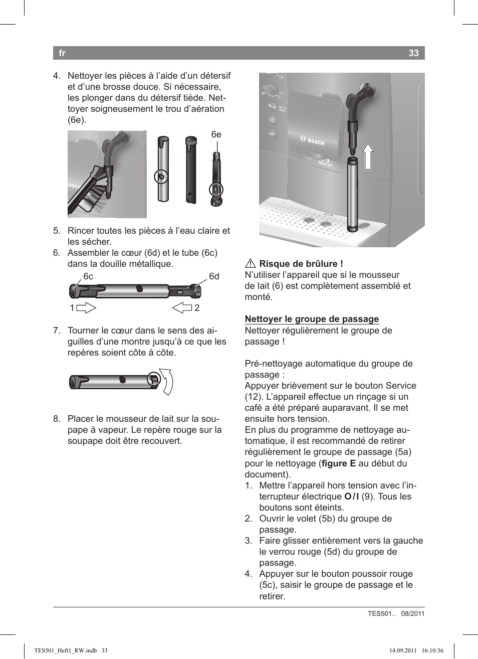 Bosch TES50129RW VeroCafe Machine à café Expresso automatique Noir User Manual | Page 33 / 117