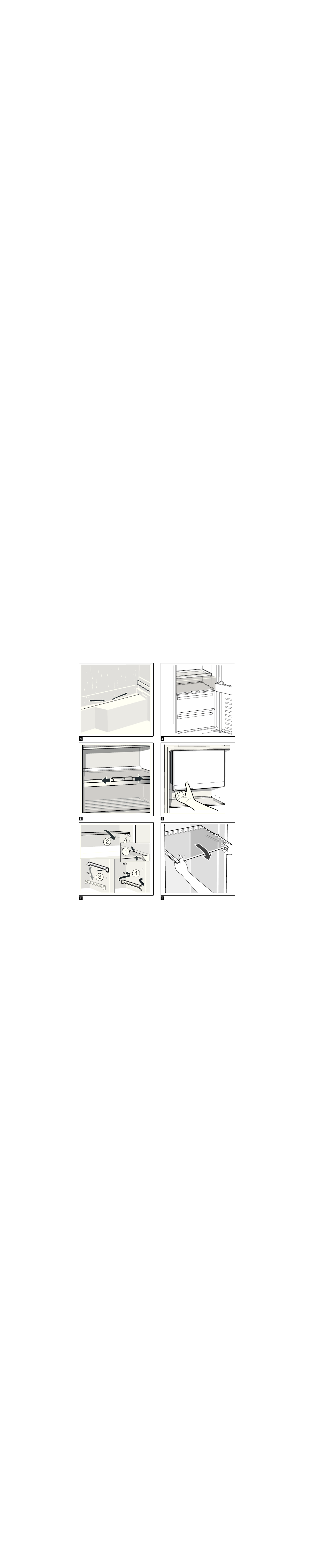Bosch KIL82AF30 Réfrigérateur intégrable Premium Fixation de porte à pantographe User Manual | Page 102 / 105