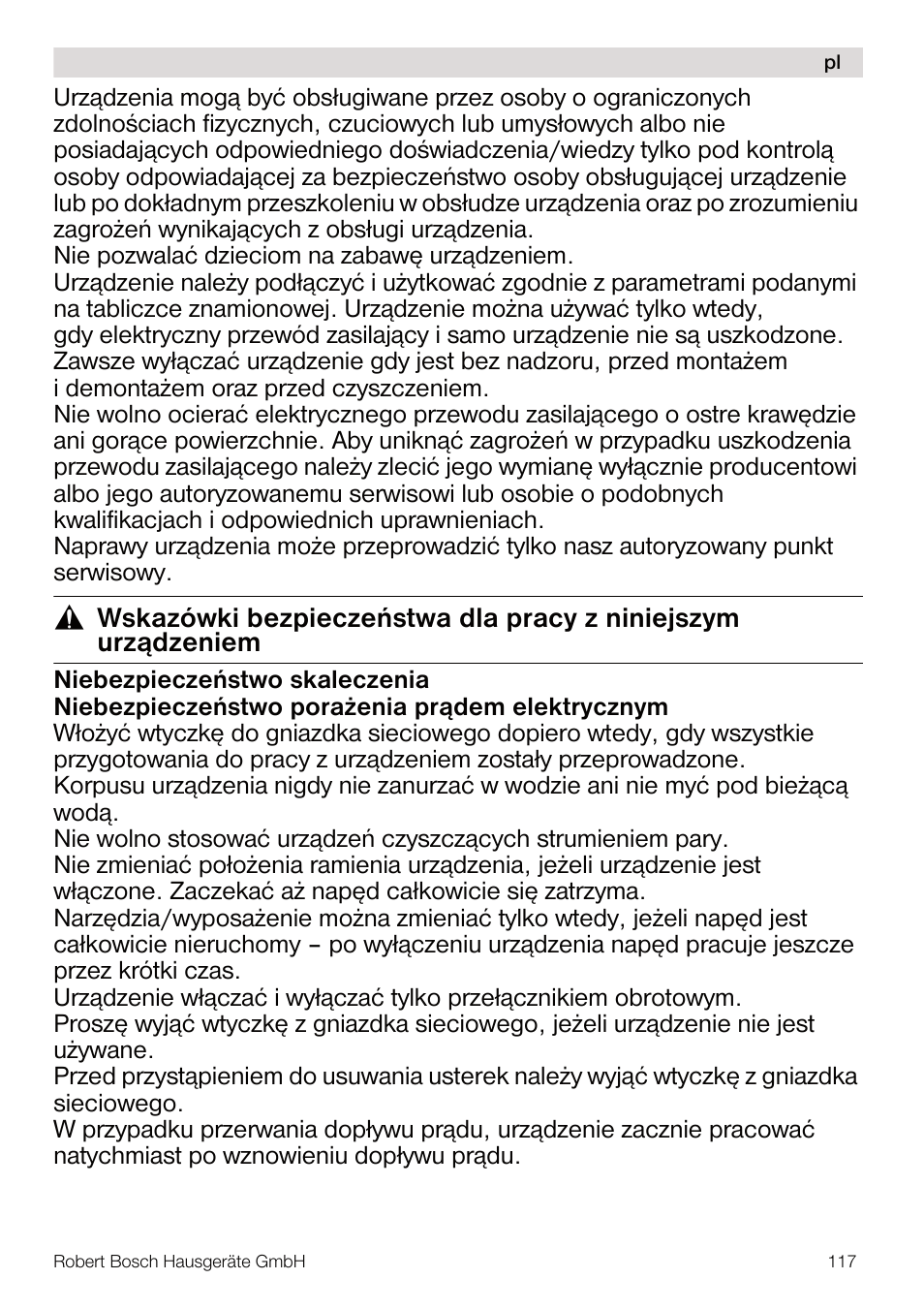 Bosch MUM4640 ROBOT BLANC ROSE 550W BLENDER BOL PLASTI User Manual | Page 117 / 174