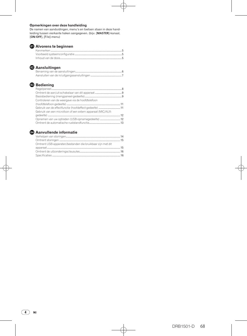 Dj mengpaneel, Handleiding | Pioneer DJM-350-W User Manual | Page 68 / 116
