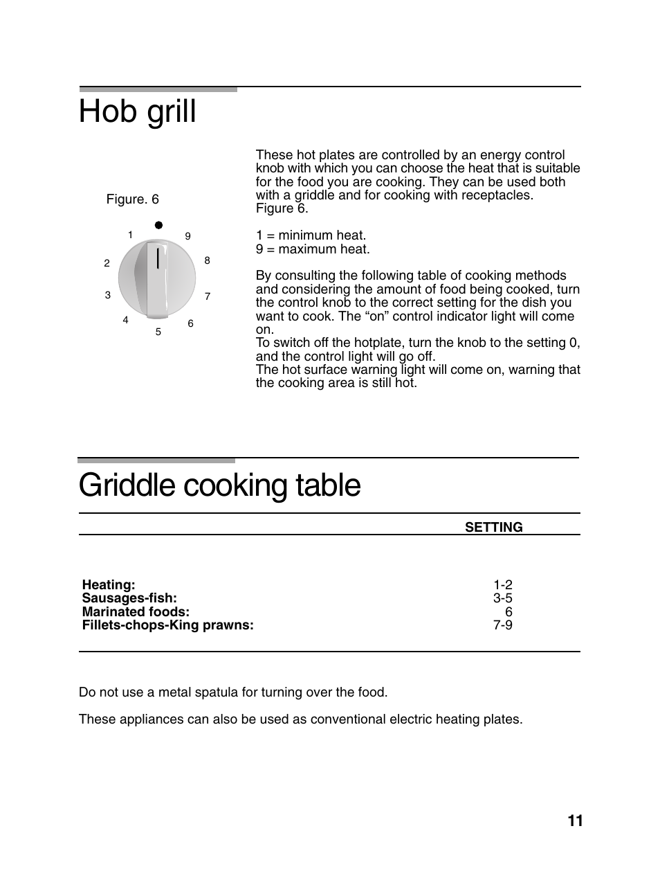 Griddle cooking table, Hob grill | Bosch PCD345DEU Domino gaz 30 cm User Manual | Page 12 / 86