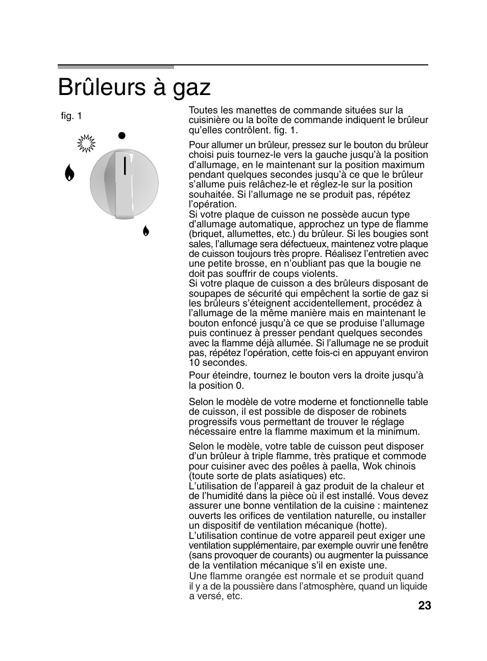 Brûleurs à gaz | Bosch PCD345DEU Domino gaz 30 cm User Manual | Page 24 / 86