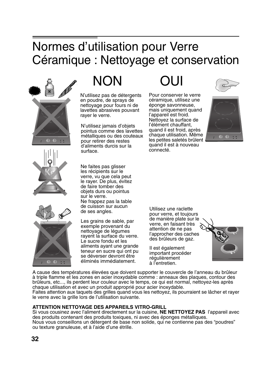 Non oui | Bosch PCD345DEU Domino gaz 30 cm User Manual | Page 33 / 86
