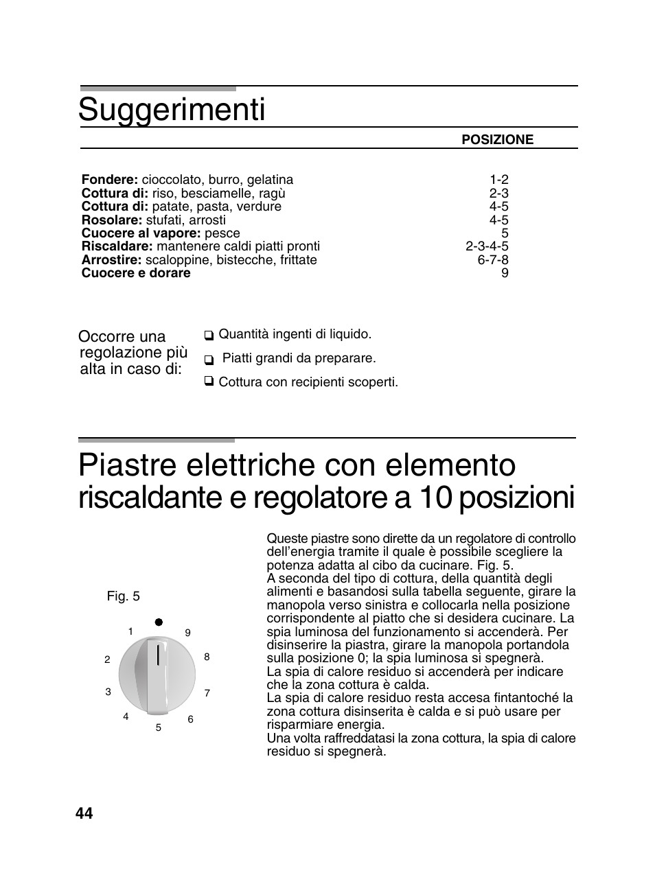 Suggerimenti | Bosch PCD345DEU Domino gaz 30 cm User Manual | Page 45 / 86