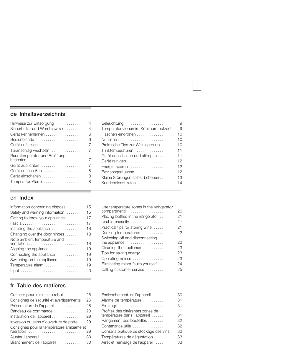 Bosch KSW38940 Cave à vin de vieillissement Premium Luxe User Manual | Page 2 / 64