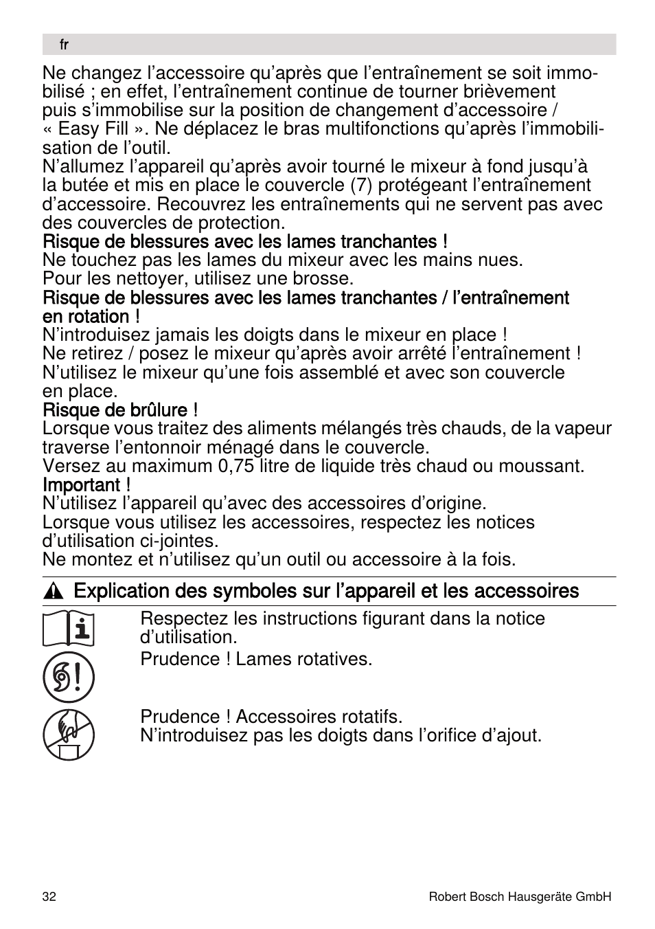 Bosch MUMXL10T Kitchen machine MaxxiMUM User Manual | Page 32 / 132