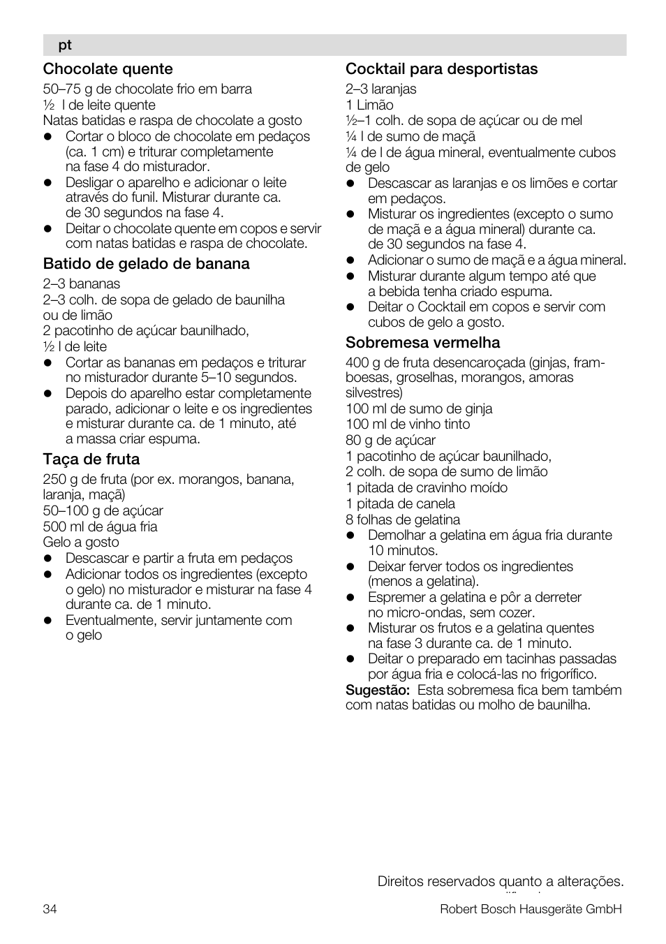 Bosch MUZ8MX2 Accessoire bol blender en verre pour MUM8 User Manual | Page 34 / 59