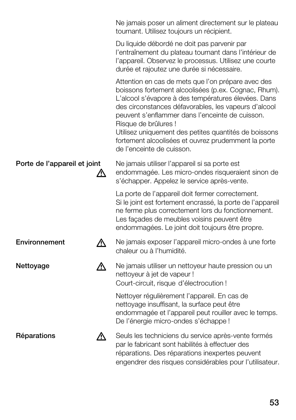 Bosch HMT82M650 - Inox Micro-ondes User Manual | Page 53 / 124