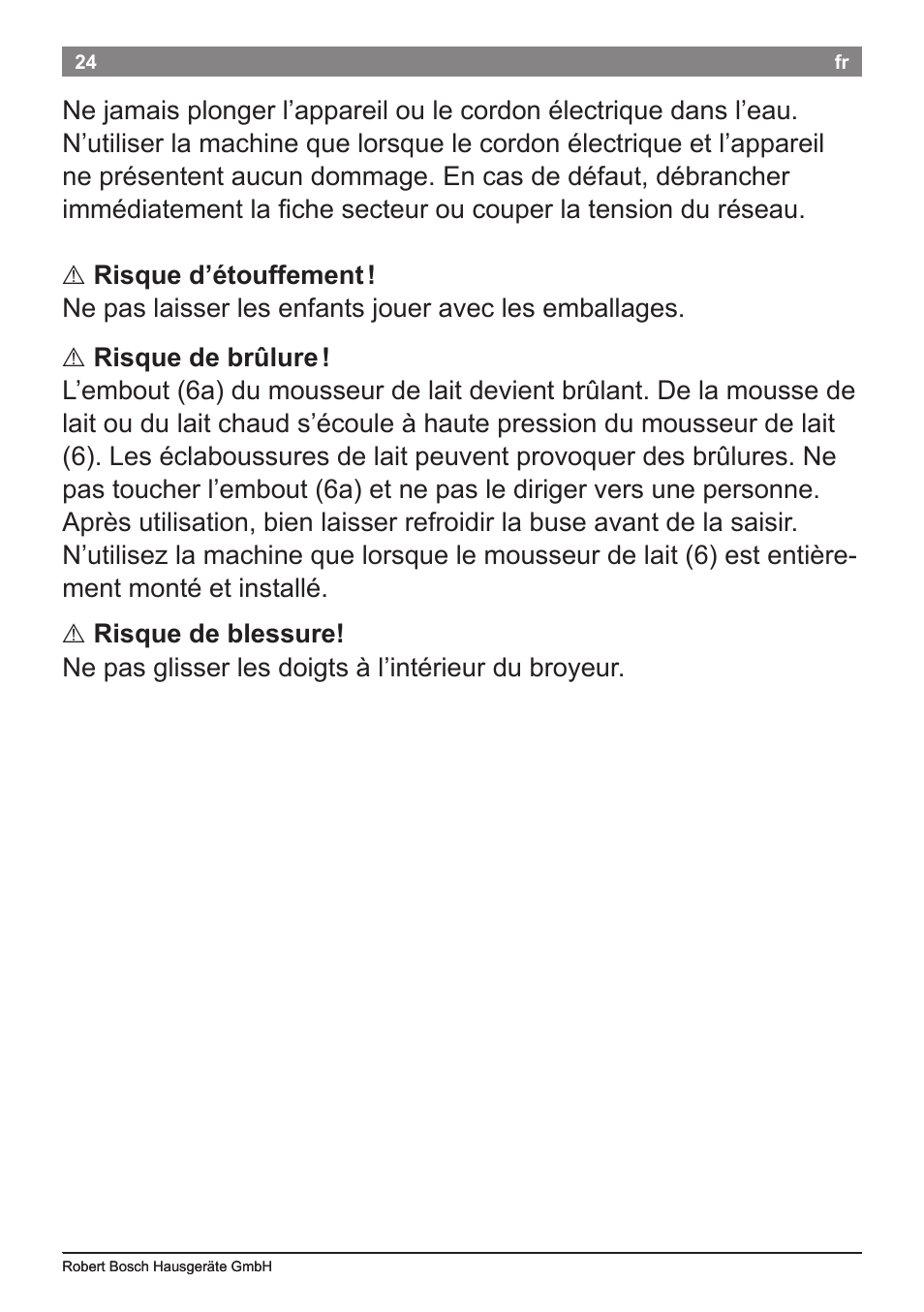 Bosch TES50621RW VeroCafe LattePro Machine à café Expresso automatique Titanium User Manual | Page 28 / 134