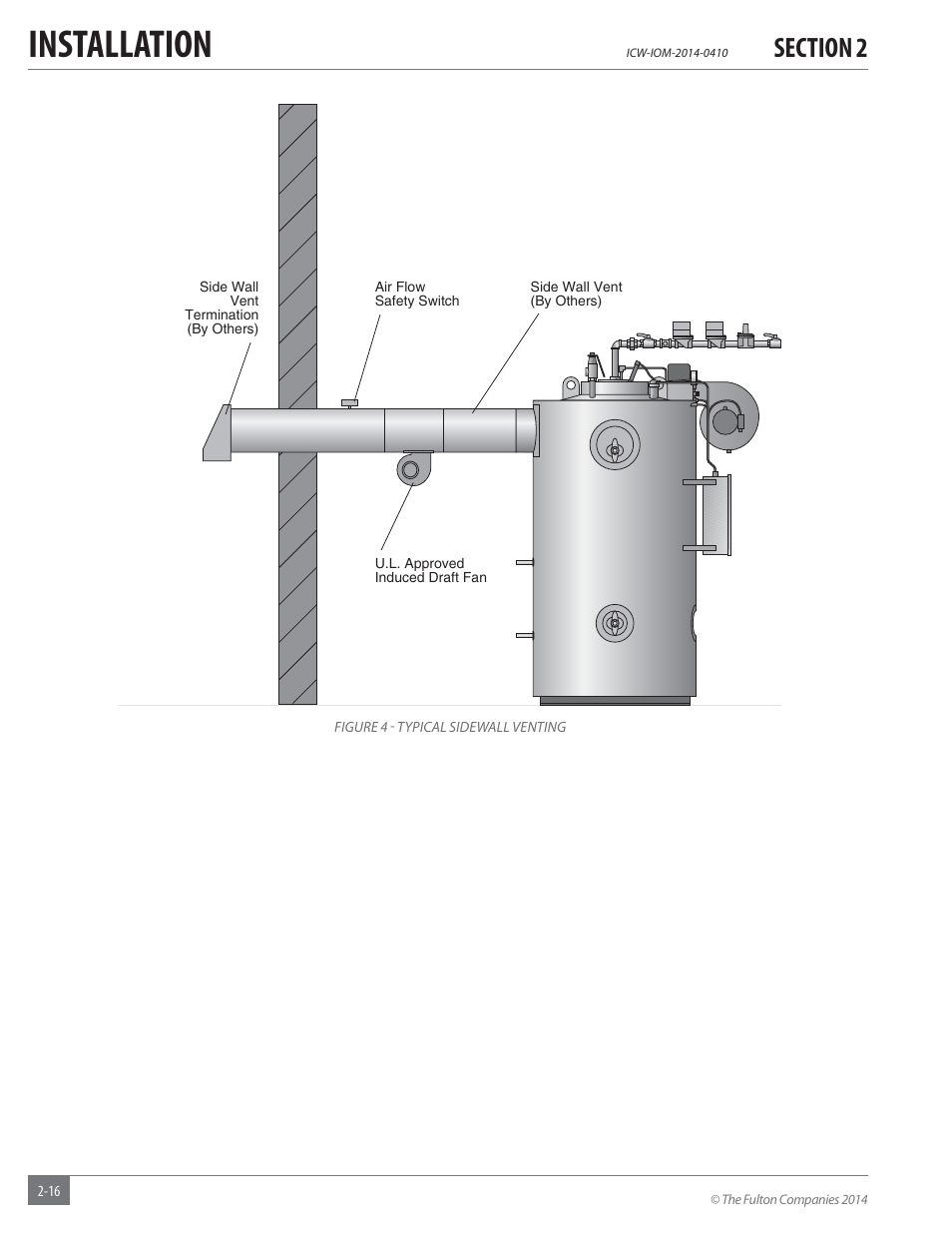Installation | Fulton Classic ICX or FB-F Vertical Tubeless Boilers (Hot Water), Gas_Oil Fired User Manual | Page 22 / 52