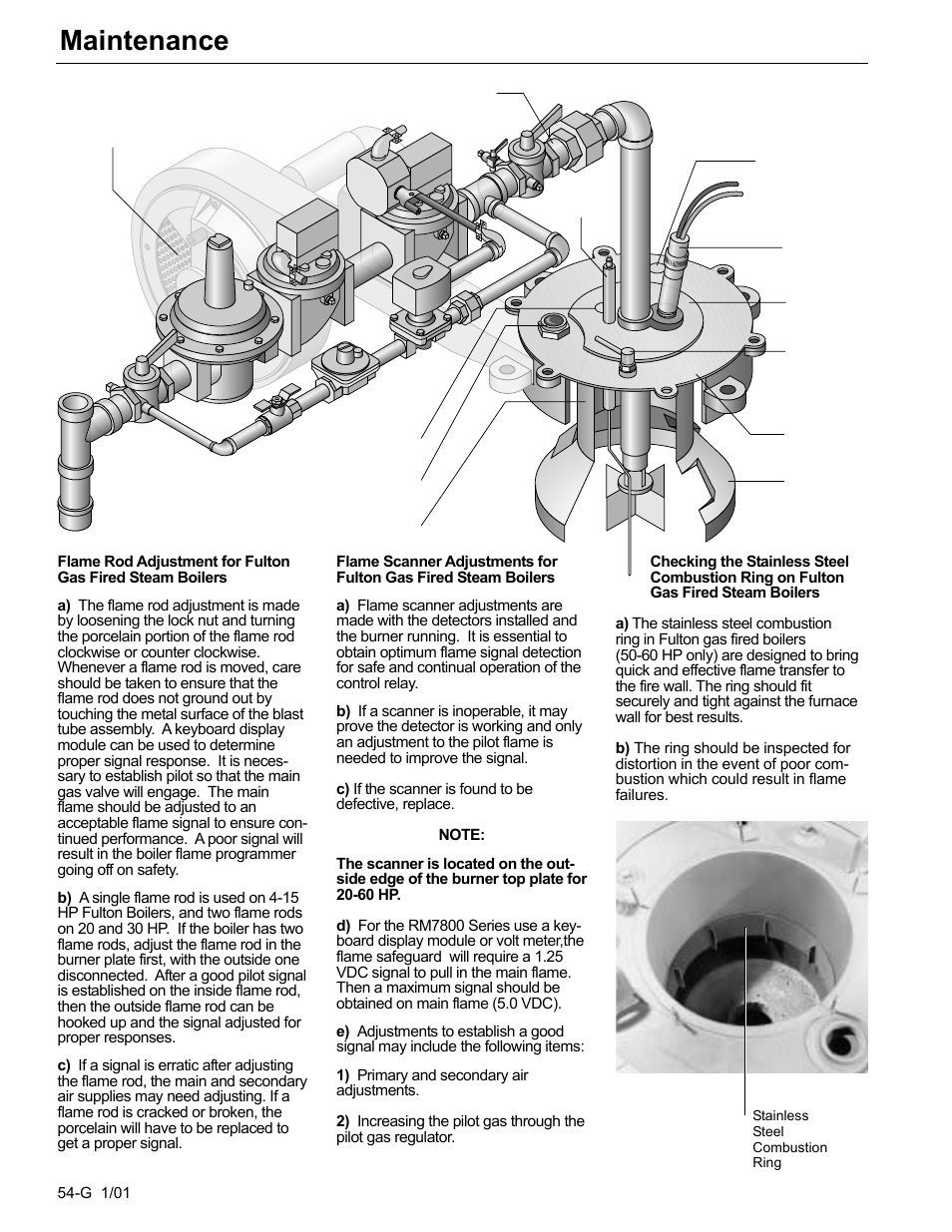 Maintenance | Fulton Edge ICX or FB-F Vertical Tubeless Boilers (Steam), Gas Fired User Manual | Page 63 / 102