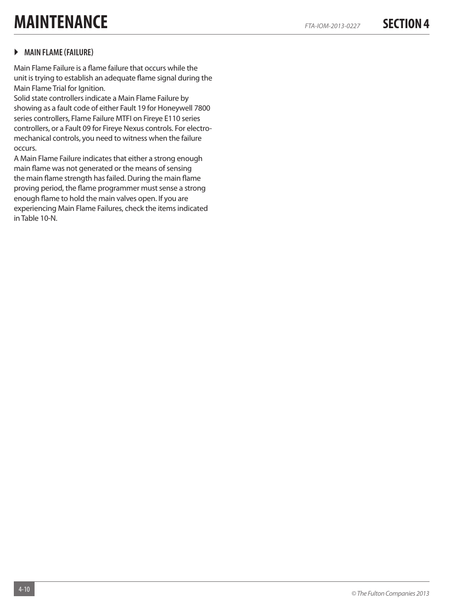 Maintenance | Fulton Vertical Tubeless (FT-A) Thermal Fluid (hot oil) Heater User Manual | Page 70 / 84