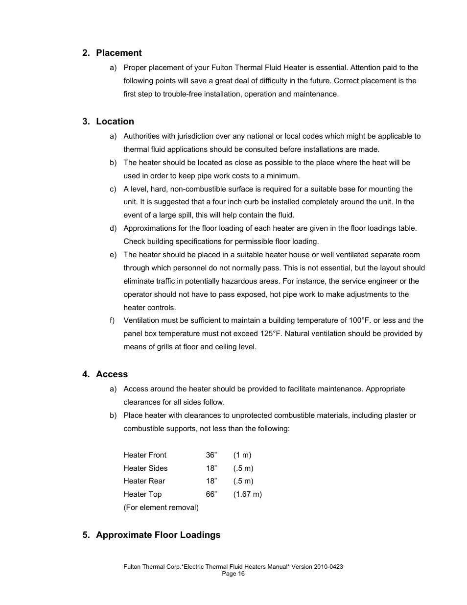 Fulton Vertical Electric (FT-N) Thermal Fluid (hot oil) Heater User Manual | Page 16 / 108