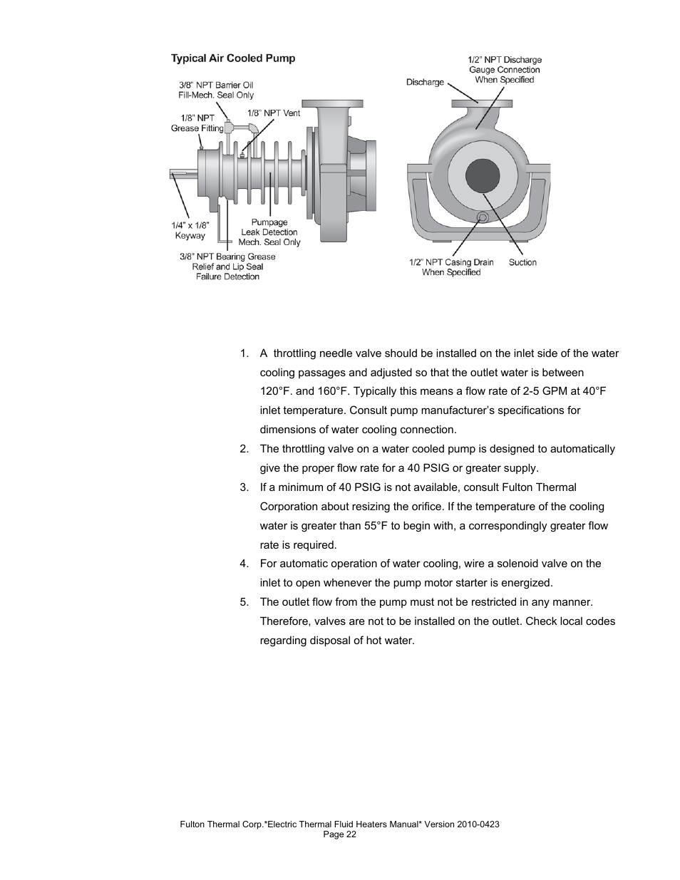 Fulton Vertical Electric (FT-N) Thermal Fluid (hot oil) Heater User Manual | Page 22 / 108