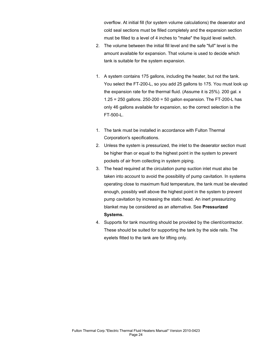 Fulton Vertical Electric (FT-N) Thermal Fluid (hot oil) Heater User Manual | Page 24 / 108