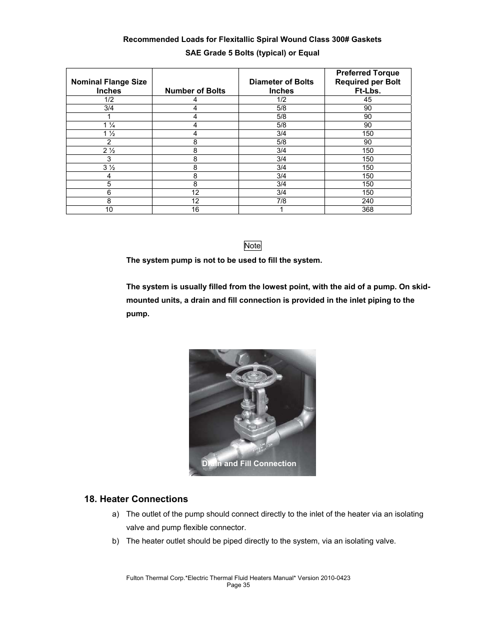 Fulton Vertical Electric (FT-N) Thermal Fluid (hot oil) Heater User Manual | Page 35 / 108