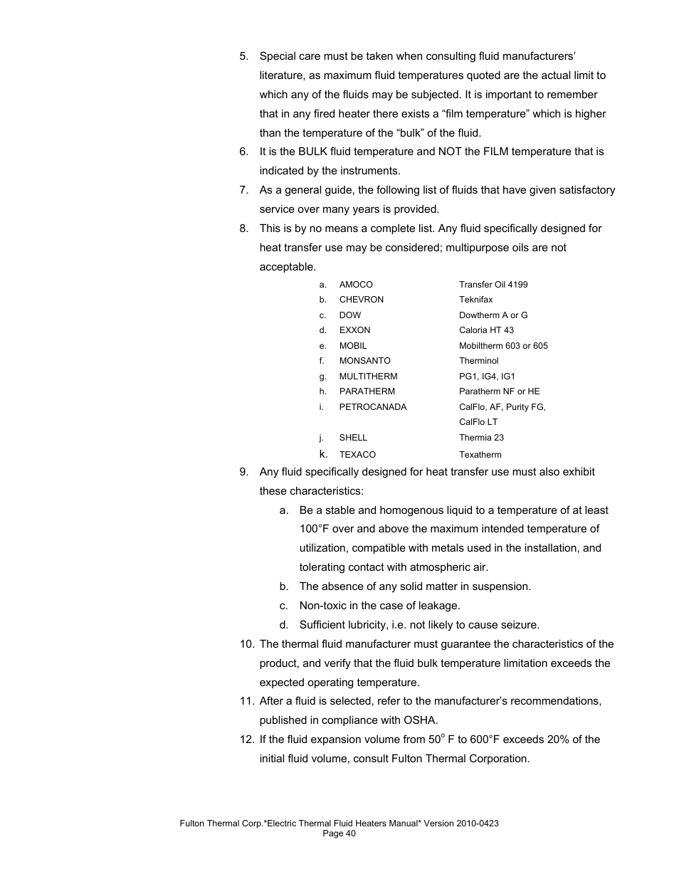 Fulton Vertical Electric (FT-N) Thermal Fluid (hot oil) Heater User Manual | Page 40 / 108