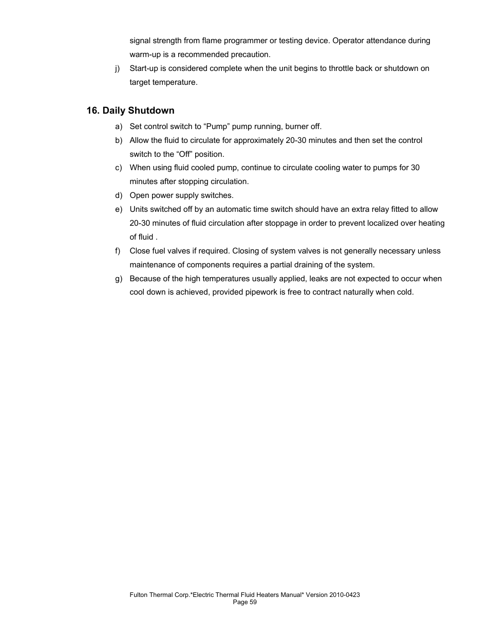 Fulton Vertical Electric (FT-N) Thermal Fluid (hot oil) Heater User Manual | Page 59 / 108