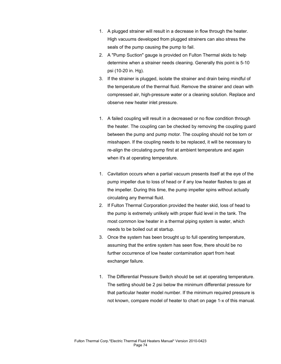 Fulton Vertical Electric (FT-N) Thermal Fluid (hot oil) Heater User Manual | Page 74 / 108