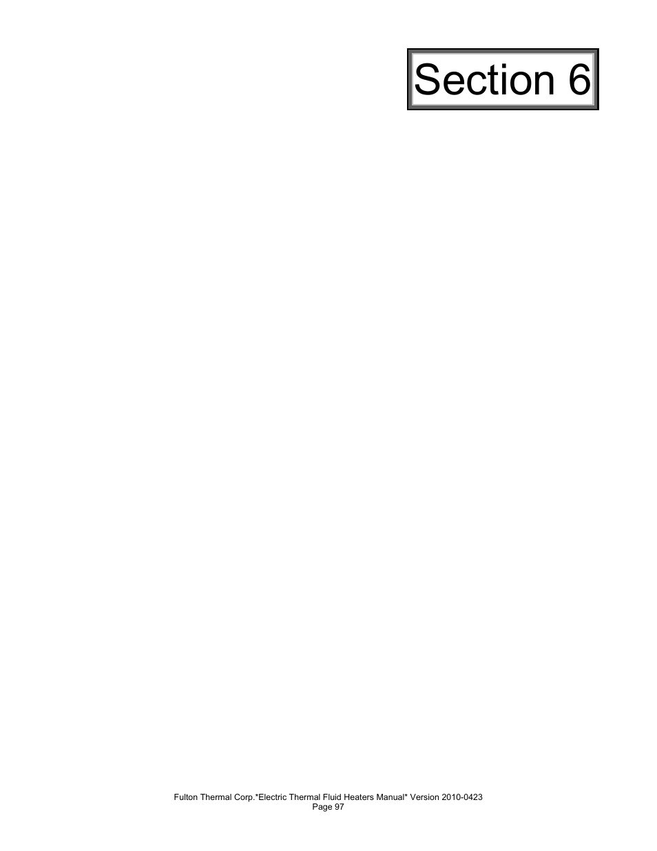 Fulton Vertical Electric (FT-N) Thermal Fluid (hot oil) Heater User Manual | Page 97 / 108