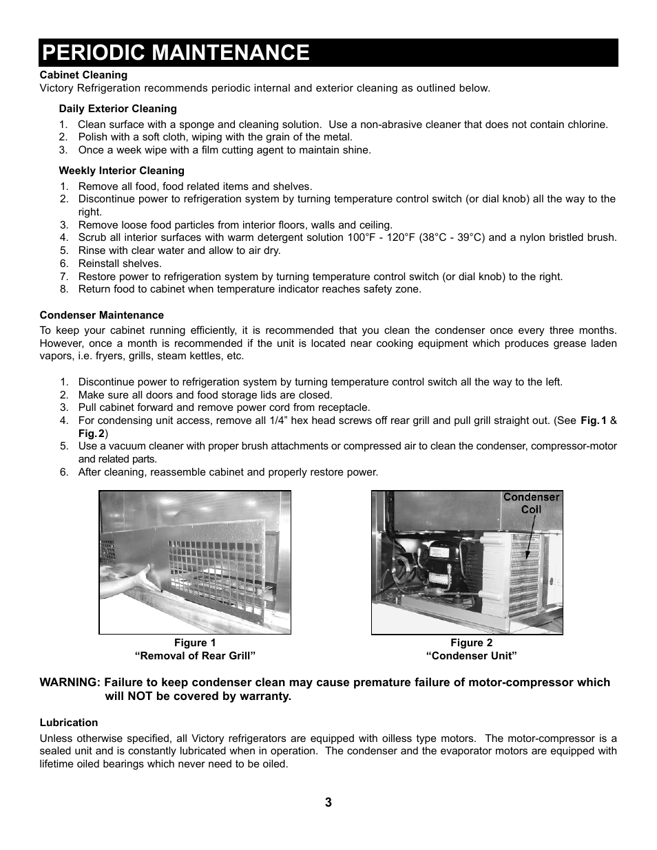 Periodic maintenance | Victory VUR6-18BT User Manual | Page 6 / 17
