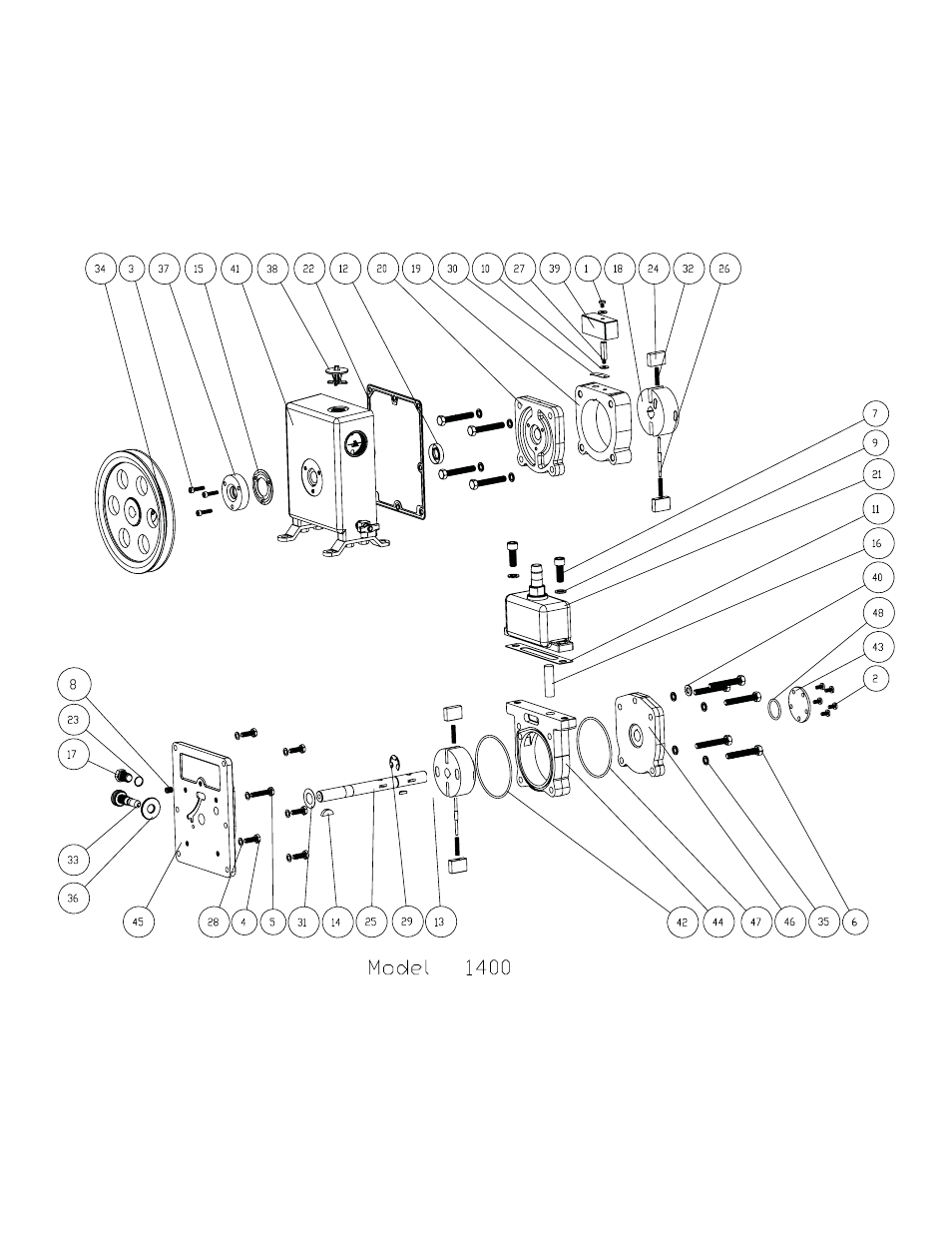 Welch Vacuum 1400 Duoseal Belt Drive User Manual | Page 16 / 28