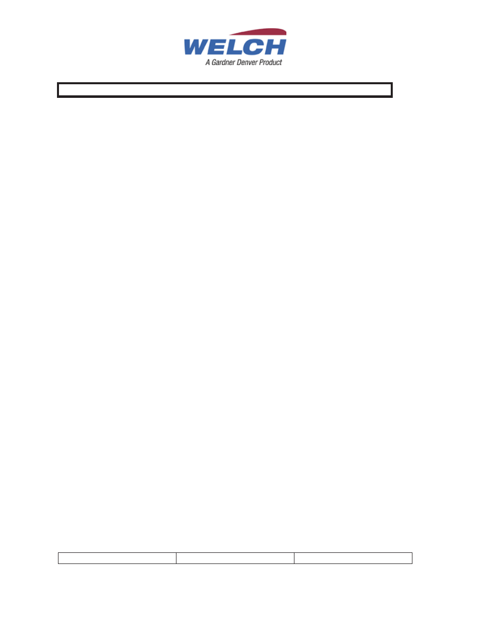 Welch Vacuum 1400 Duoseal Belt Drive User Manual | Page 24 / 28