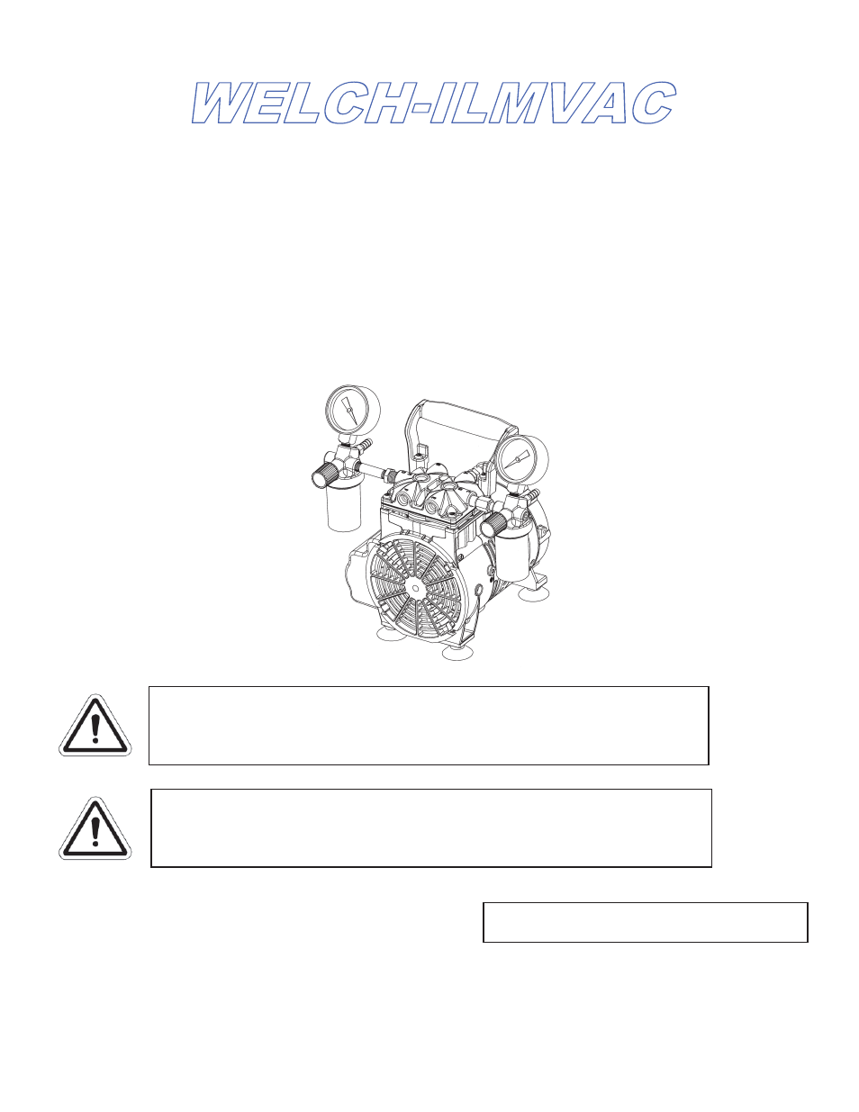Welch Vacuum 2546 WOB-L Pinston Pump User Manual | 16 pages