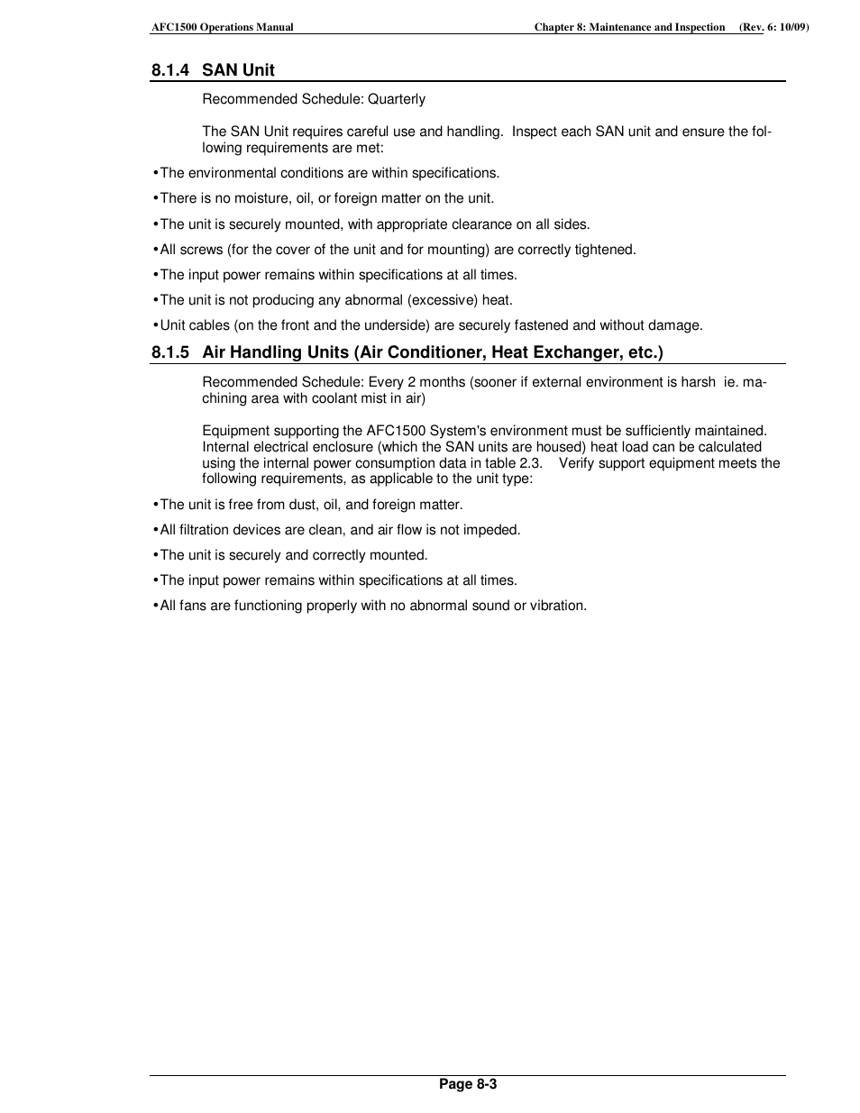 FEC AFC1500 User Manual | Page 147 / 198