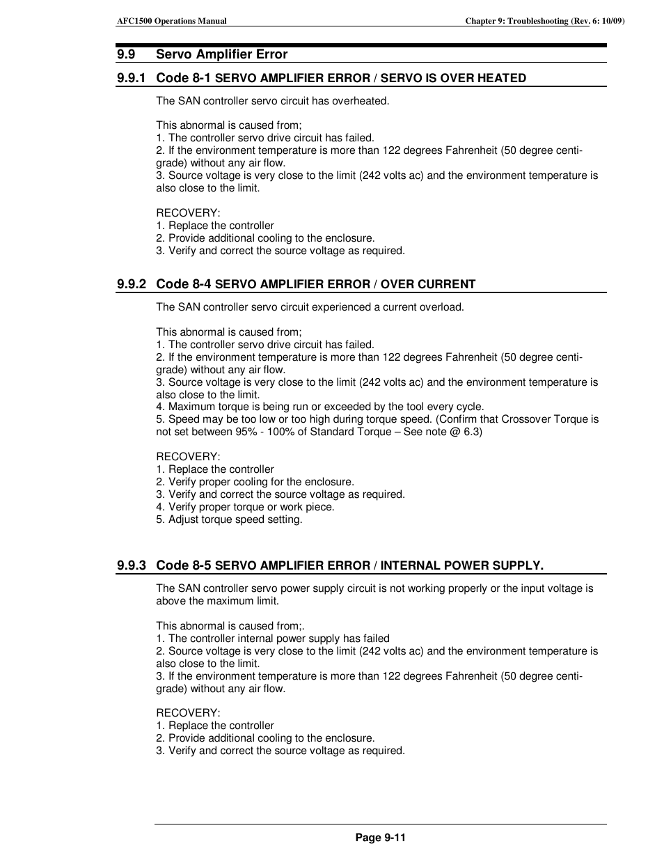 FEC AFC1500 User Manual | Page 165 / 198