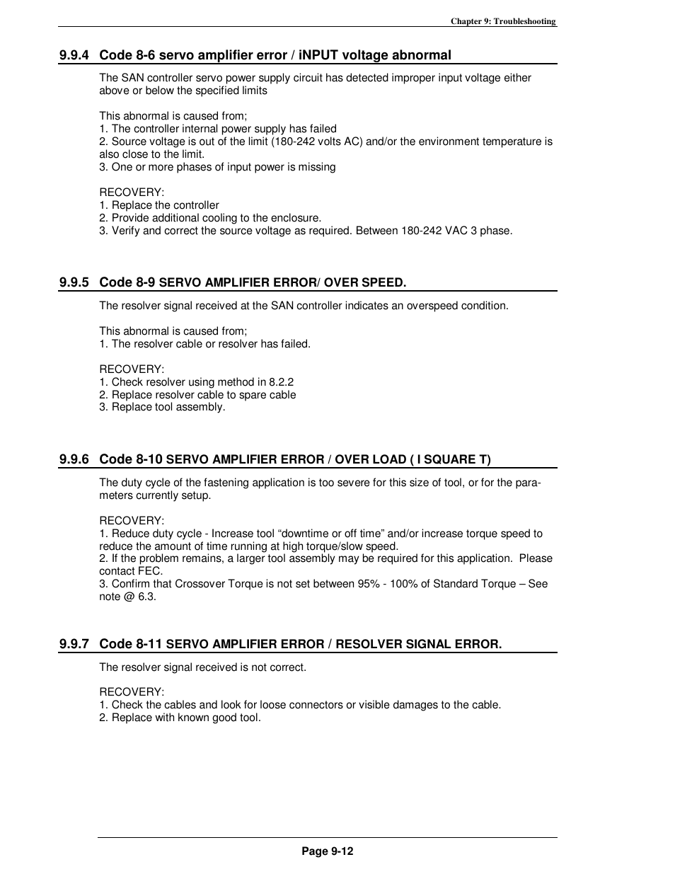 FEC AFC1500 User Manual | Page 166 / 198