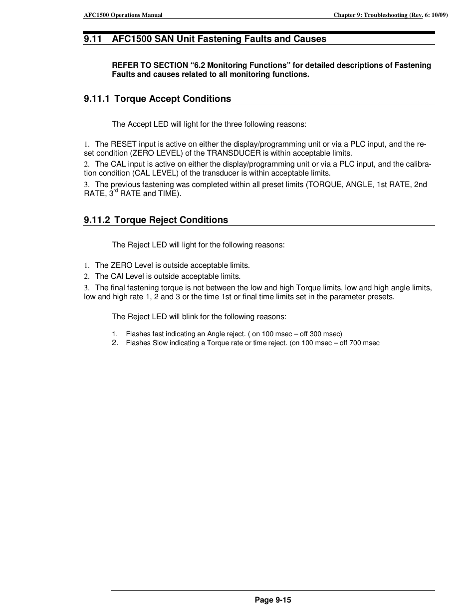 FEC AFC1500 User Manual | Page 169 / 198