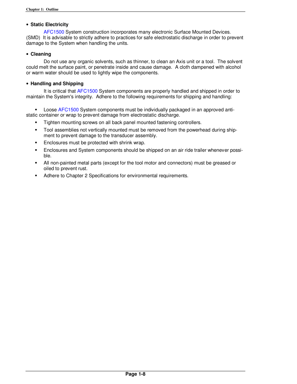 FEC AFC1500 User Manual | Page 22 / 198