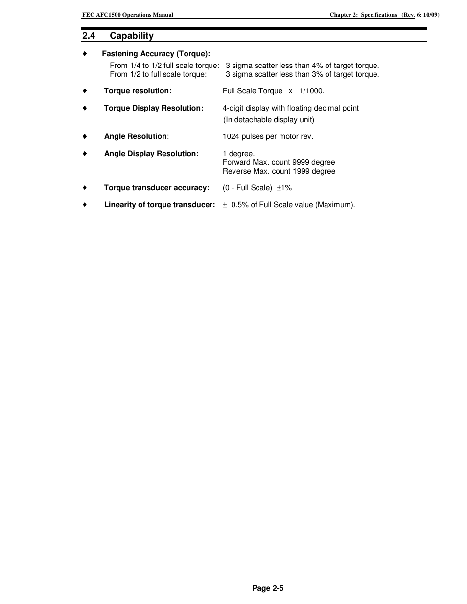 FEC AFC1500 User Manual | Page 27 / 198