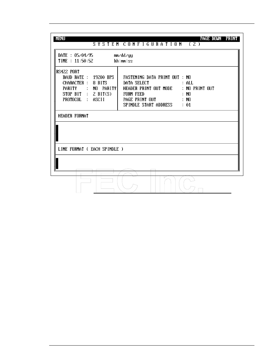 FEC AFC1200 User Manual | Page 61 / 90