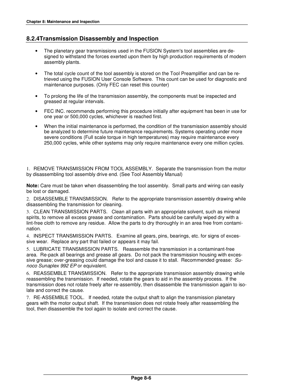 FEC FUSIONE-HS-2 User Manual | Page 166 / 183
