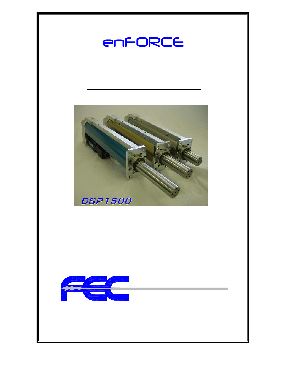 FEC DSP1500 (SAN3) User Manual | 160 pages