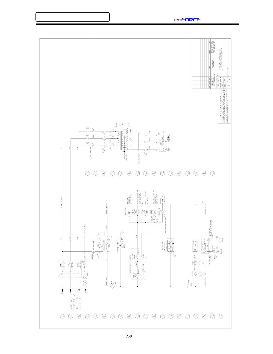 Power wiring reference | FEC DSP1500 (SAN3) User Manual | Page 134 / 160