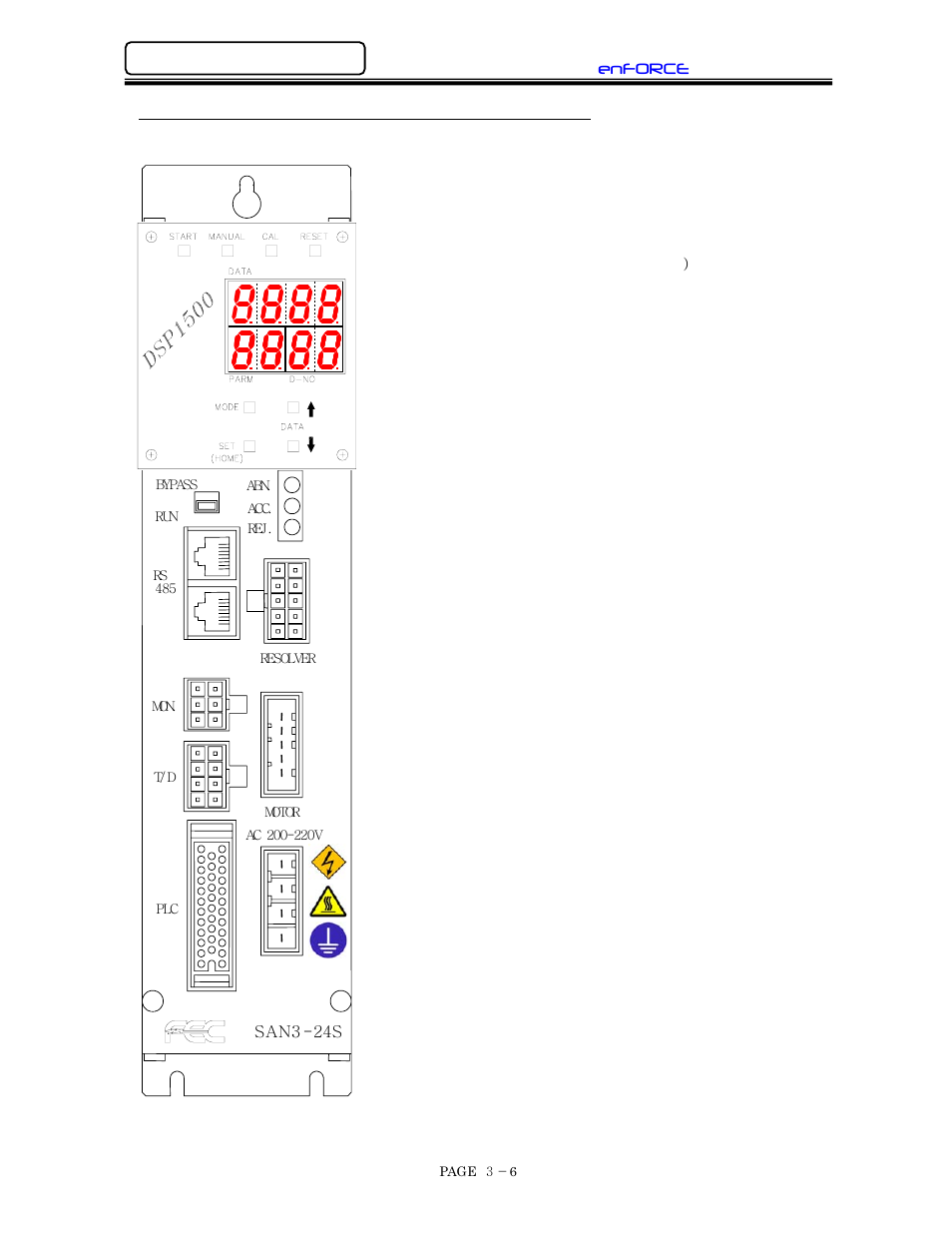 Dsp1500 detachable keypad condition display, D s p 1, F e c | FEC DSP1500 (SAN3) User Manual | Page 30 / 160