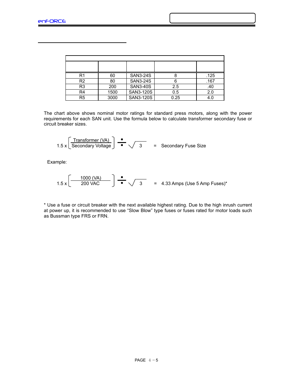 Calculating circuit protection | FEC DSP1500 (SAN3) User Manual | Page 37 / 160