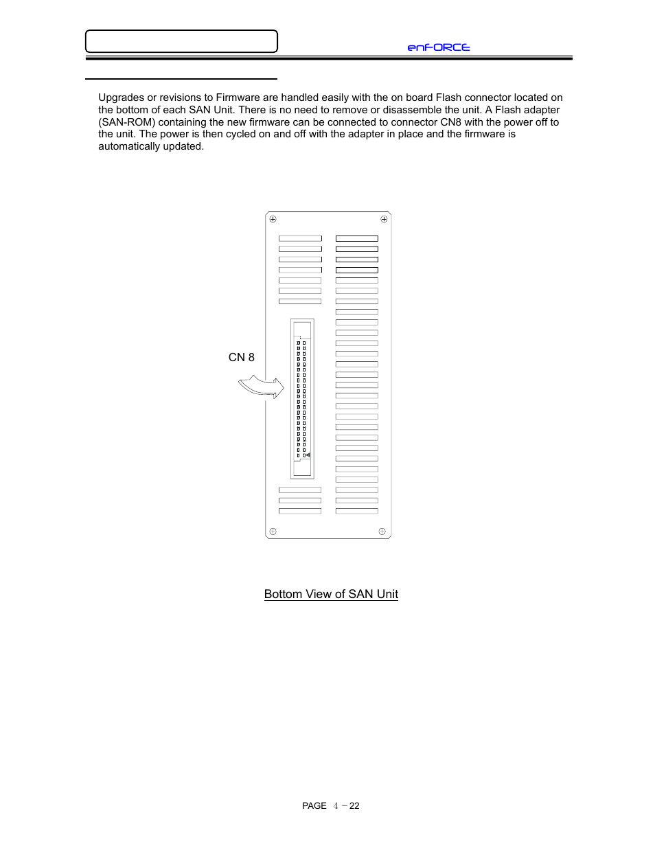 Cn8 - firmware flash connector | FEC DSP1500 (SAN3) User Manual | Page 54 / 160