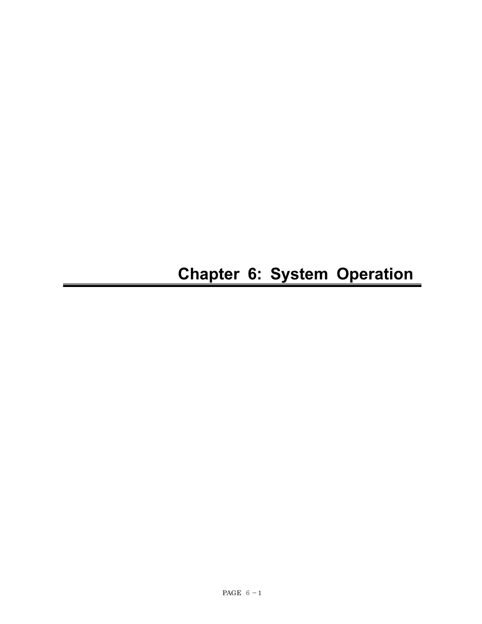 Chapter 6: system operation | FEC DSP1500 (SAN3) User Manual | Page 63 / 160