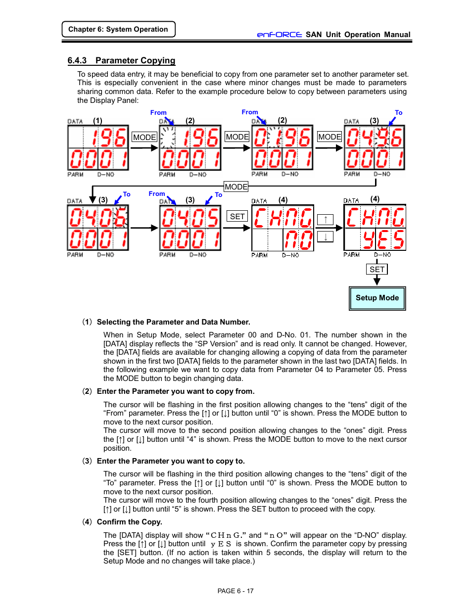 FEC DSP1500 (SAN3) User Manual | Page 17 / 46