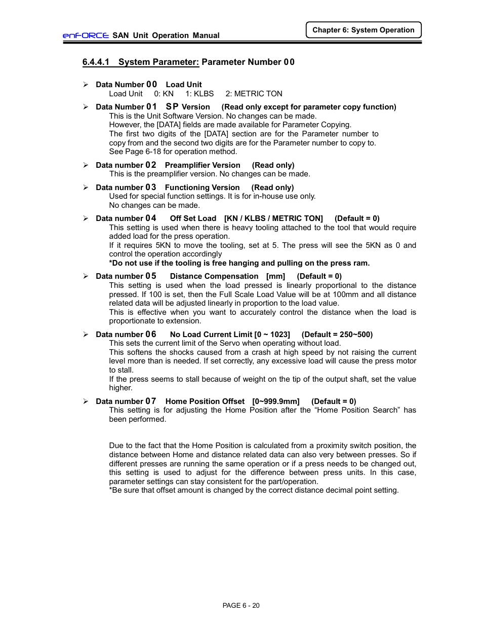 FEC DSP1500 (SAN3) User Manual | Page 20 / 46